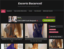 Tablet Screenshot of escorteinbucuresti.com